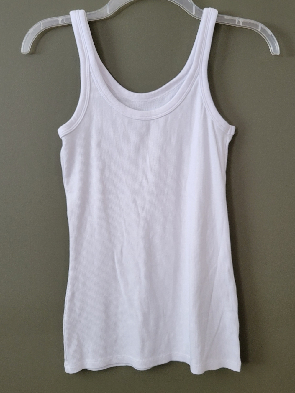Falls Creek White Scoop Neck Tank Top